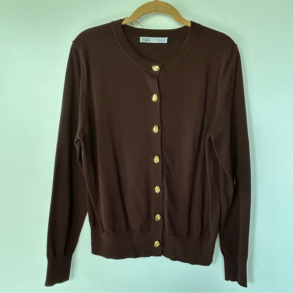 Zara Cardigan - Chocolate